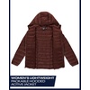 image:imageReebok Womens Puffer Jacket Insulated Quilted Bubble Puffer Coat for Women  ZipUp Bubble Silhouette Packs Into a Bag for Travel Side Pockets Secure Essentials Easy Chill Coverage on ErrandsCognac