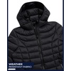 image:imageReebok Womens Puffer Jacket Insulated Quilted Bubble Puffer Coat for Women  ZipUp Bubble Silhouette Packs Into a Bag for Travel Side Pockets Secure Essentials Easy Chill Coverage on ErrandsBlack Ink