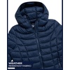 image:imageReebok Womens Puffer Jacket Insulated Quilted Bubble Puffer Coat for Women  ZipUp Bubble Silhouette Packs Into a Bag for Travel Side Pockets Secure Essentials Easy Chill Coverage on ErrandsNavy