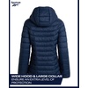 image:imageReebok Womens Puffer Jacket Insulated Quilted Bubble Puffer Coat for Women  ZipUp Bubble Silhouette Packs Into a Bag for Travel Side Pockets Secure Essentials Easy Chill Coverage on ErrandsNavy