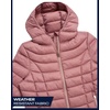 image:imageReebok Womens Puffer Jacket Insulated Quilted Bubble Puffer Coat for Women  ZipUp Bubble Silhouette Packs Into a Bag for Travel Side Pockets Secure Essentials Easy Chill Coverage on ErrandsPink Haze