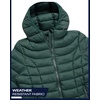 image:imageReebok Womens Puffer Jacket Insulated Quilted Bubble Puffer Coat for Women  ZipUp Bubble Silhouette Packs Into a Bag for Travel Side Pockets Secure Essentials Easy Chill Coverage on ErrandsHunter Green