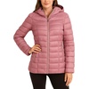 image:imageReebok Womens Puffer Jacket Insulated Quilted Bubble Puffer Coat for Women  ZipUp Bubble Silhouette Packs Into a Bag for Travel Side Pockets Secure Essentials Easy Chill Coverage on ErrandsPink Haze