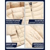 image:imageReebok Womens Puffer Jacket Insulated Quilted Bubble Puffer Coat for Women  ZipUp Bubble Silhouette Packs Into a Bag for Travel Side Pockets Secure Essentials Easy Chill Coverage on ErrandsChampagne
