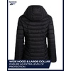 image:imageReebok Womens Puffer Jacket Insulated Quilted Bubble Puffer Coat for Women  ZipUp Bubble Silhouette Packs Into a Bag for Travel Side Pockets Secure Essentials Easy Chill Coverage on ErrandsBlack Ink