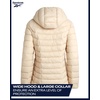 image:imageReebok Womens Puffer Jacket Insulated Quilted Bubble Puffer Coat for Women  ZipUp Bubble Silhouette Packs Into a Bag for Travel Side Pockets Secure Essentials Easy Chill Coverage on ErrandsChampagne