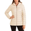 image:imageReebok Womens Puffer Jacket Insulated Quilted Bubble Puffer Coat for Women  ZipUp Bubble Silhouette Packs Into a Bag for Travel Side Pockets Secure Essentials Easy Chill Coverage on ErrandsChampagne