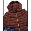 image:imageReebok Womens Puffer Jacket Insulated Quilted Bubble Puffer Coat for Women  ZipUp Bubble Silhouette Packs Into a Bag for Travel Side Pockets Secure Essentials Easy Chill Coverage on ErrandsCognac