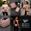 image:imageReebok Womens Quilted Nylon Crossbody Bag Lightweight Cell Phone Purse  Adjustable Comfort Strap Zippered Pockets for Cards Cash amp Keys Roomy or Mini Sizes Work Sports amp TravelDance Mocha