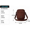 image:imageReebok Womens Quilted Nylon Crossbody Bag Lightweight Cell Phone Purse  Adjustable Comfort Strap Zippered Pockets for Cards Cash amp Keys Roomy or Mini Sizes Work Sports amp TravelAndrea Brown