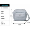 image:imageReebok Womens Quilted Nylon Crossbody Bag Lightweight Cell Phone Purse  Adjustable Comfort Strap Zippered Pockets for Cards Cash amp Keys Roomy or Mini Sizes Work Sports amp TravelDance Boho Sage