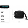 image:imageReebok Womens Quilted Nylon Crossbody Bag Lightweight Cell Phone Purse  Adjustable Comfort Strap Zippered Pockets for Cards Cash amp Keys Roomy or Mini Sizes Work Sports amp TravelDance Black