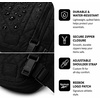 image:imageReebok Womens Quilted Nylon Crossbody Bag Lightweight Cell Phone Purse  Adjustable Comfort Strap Zippered Pockets for Cards Cash amp Keys Roomy or Mini Sizes Work Sports amp TravelDance Solid Black