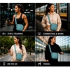 image:imageReebok Womens Quilted Nylon Crossbody Bag Lightweight Cell Phone Purse  Adjustable Comfort Strap Zippered Pockets for Cards Cash amp Keys Roomy or Mini Sizes Work Sports amp TravelAndrea Green
