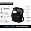 image:imageReebok Womens Quilted Nylon Crossbody Bag Lightweight Cell Phone Purse  Adjustable Comfort Strap Zippered Pockets for Cards Cash amp Keys Roomy or Mini Sizes Work Sports amp TravelDance Solid Black