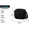 image:imageReebok Womens Quilted Nylon Crossbody Bag Lightweight Cell Phone Purse  Adjustable Comfort Strap Zippered Pockets for Cards Cash amp Keys Roomy or Mini Sizes Work Sports amp TravelDance Solid Black