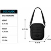 image:imageReebok Womens Quilted Nylon Crossbody Bag Lightweight Cell Phone Purse  Adjustable Comfort Strap Zippered Pockets for Cards Cash amp Keys Roomy or Mini Sizes Work Sports amp TravelAndrea Black