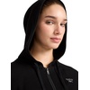 image:imageReebok Womens Rhinestone Fullzip Hoodie Standard Fit Midweight Cottonpoly FabricBlack