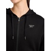 image:imageReebok Womens Rhinestone Fullzip Hoodie Standard Fit Midweight Cottonpoly FabricBlack