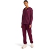 image:imageReebok Womens Rhinestone Fullzip Hoodie Standard Fit Midweight Cottonpoly FabricBlack Cherry