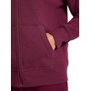 image:imageReebok Womens Rhinestone Fullzip Hoodie Standard Fit Midweight Cottonpoly FabricBlack Cherry