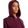 image:imageReebok Womens Rhinestone Fullzip Hoodie Standard Fit Midweight Cottonpoly FabricBlack Cherry