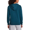 image:imageReebok Womens Rhinestone Fullzip Hoodie Standard Fit Midweight Cottonpoly FabricRetro Teal