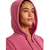 image:imageReebok Womens Rhinestone Fullzip Hoodie Standard Fit Midweight Cottonpoly FabricStudio Pink