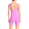 image:imageReebok Womens Ribbed Bodysuit Slim Fit Lightweight Stretch Poly Performance Fabric MoistureWicking Purple Rave XSmallPurple Rave