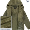 image:imageReebok Womens Sherpa Fleece Jacket ZipUp Hooded Winter Coat for Women  Plush Cozy Sherpa Fur Teddy Coat Texture for Warmth Soft Sherpa Jacket Womens Outerwear Versatile for Errands Weekends GymSage Mist