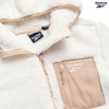 image:imageReebok Womens Sherpa Fleece Jacket ZipUp Hooded Winter Coat for Women  Plush Cozy Sherpa Fur Teddy Coat Texture for Warmth Soft Sherpa Jacket Womens Outerwear Versatile for Errands Weekends GymWhite Mist