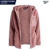 image:imageReebok Womens Sherpa Fleece Jacket ZipUp Hooded Winter Coat for Women  Plush Cozy Sherpa Fur Teddy Coat Texture for Warmth Soft Sherpa Jacket Womens Outerwear Versatile for Errands Weekends GymDusty Rose Pink