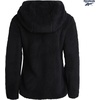 image:imageReebok Womens Sherpa Fleece Jacket ZipUp Hooded Winter Coat for Women  Plush Cozy Sherpa Fur Teddy Coat Texture for Warmth Soft Sherpa Jacket Womens Outerwear Versatile for Errands Weekends GymJet Black