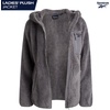 image:imageReebok Womens Sherpa Fleece Jacket ZipUp Hooded Winter Coat for Women  Plush Cozy Sherpa Fur Teddy Coat Texture for Warmth Soft Sherpa Jacket Womens Outerwear Versatile for Errands Weekends GymMed Grey Slate