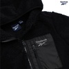 image:imageReebok Womens Sherpa Fleece Jacket ZipUp Hooded Winter Coat for Women  Plush Cozy Sherpa Fur Teddy Coat Texture for Warmth Soft Sherpa Jacket Womens Outerwear Versatile for Errands Weekends GymJet Black