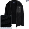 image:imageReebok Womens Sherpa Fleece Jacket ZipUp Hooded Winter Coat for Women  Plush Cozy Sherpa Fur Teddy Coat Texture for Warmth Soft Sherpa Jacket Womens Outerwear Versatile for Errands Weekends GymJet Black