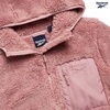 image:imageReebok Womens Sherpa Fleece Jacket ZipUp Hooded Winter Coat for Women  Plush Cozy Sherpa Fur Teddy Coat Texture for Warmth Soft Sherpa Jacket Womens Outerwear Versatile for Errands Weekends GymDusty Rose Pink