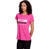 image:imageReebok Womens Short Sleeve Knockout Performance TShirtRaspberry Rose Heather