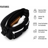 image:imageReebok Womens Small Crossbody Bag Lightweight Nylon Purse Adjustable Strap  Quilted Washed Fabric Roomy Interior with Handy Pockets Wear Over Shoulder or Across Body Great for Daily TravelEve Black