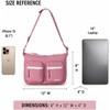 image:imageReebok Womens Small Crossbody Bag Lightweight Nylon Purse Adjustable Strap  Quilted Washed Fabric Roomy Interior with Handy Pockets Wear Over Shoulder or Across Body Great for Daily TravelEve Lilac