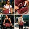 image:imageReebok Womens Small Crossbody Bag Lightweight Nylon Purse Adjustable Strap  Quilted Washed Fabric Roomy Interior with Handy Pockets Wear Over Shoulder or Across Body Great for Daily TravelDove Withered Rose