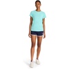 image:imageReebok Womens Small Logo Short Sleeve Crewneck TShirt Lightweight Moisture WickingAi Aqua  Id Performance