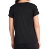 image:imageReebok Womens Small Logo Short Sleeve Crewneck TShirt Lightweight Moisture WickingBlack  Id Performance Tech