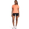 image:imageReebok Womens Small Logo Short Sleeve Crewneck TShirt Lightweight Moisture WickingPersimmon  Align Interlock