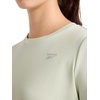 image:imageReebok Womens Small Logo Short Sleeve Crewneck TShirt Lightweight Moisture WickingSea Foam  Align Interlock
