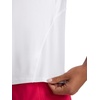 image:imageReebok Womens Small Logo Short Sleeve Crewneck TShirt Lightweight Moisture WickingStark White  Align Interlock