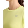 image:imageReebok Womens Small Logo Short Sleeve Crewneck TShirt Lightweight Moisture WickingSunny Lime  Align Interlock