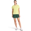image:imageReebok Womens Small Logo Short Sleeve Crewneck TShirt Lightweight Moisture WickingSunny Lime  Align Interlock