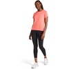 image:imageReebok Womens Small Logo Short Sleeve Crewneck TShirt Lightweight Moisture WickingSunset Coral Heather  Id Train
