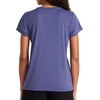 image:imageReebok Womens Small Logo Short Sleeve Crewneck TShirt Lightweight Moisture WickingTwilight Purple  Id Performance